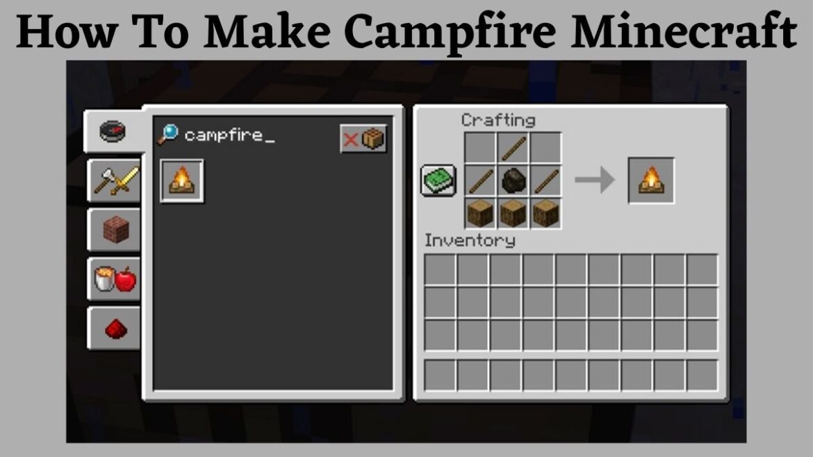 How to make a Campfire in Minecraft