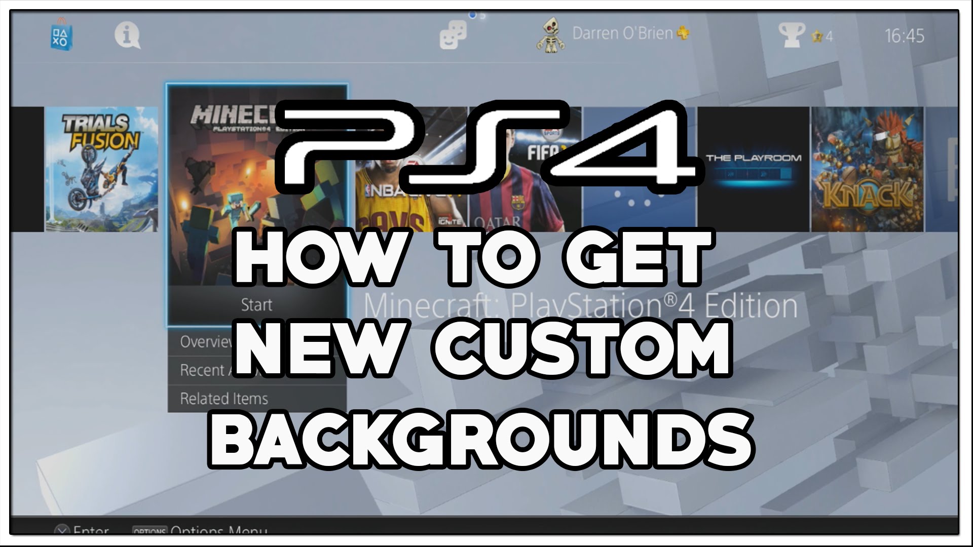 How to Change your PS4 background to a Custom Image