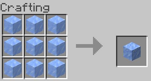 make ice blocks in minecraft