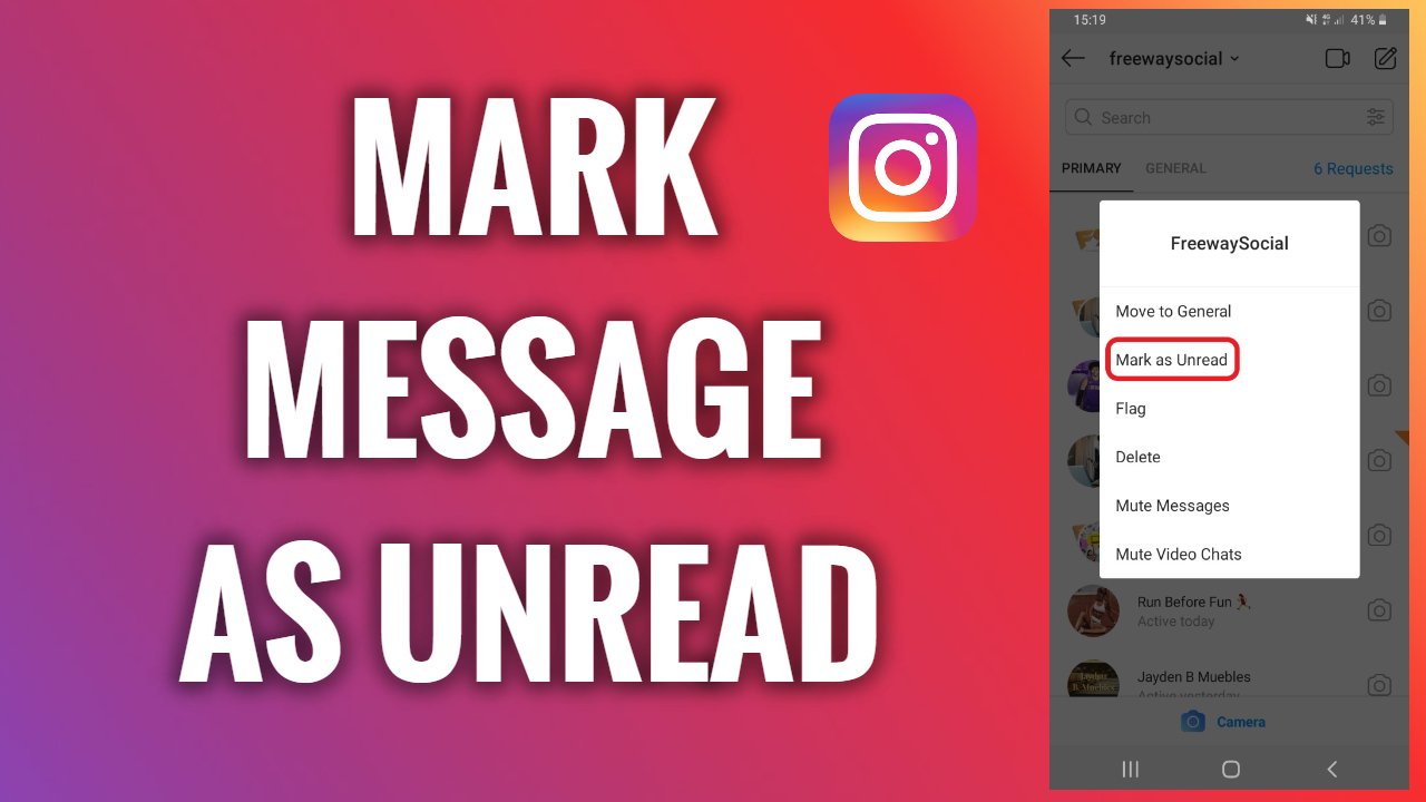 unread messages on instagram