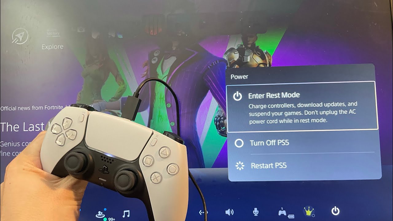 Put ps5 in Rest Mode