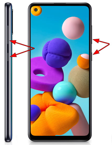 How to Screenshot on Samsung a21