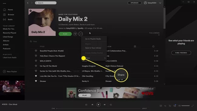 Scan Songs on Spotify