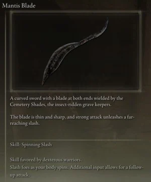 How to get the Mantis Blade in Elden Ring