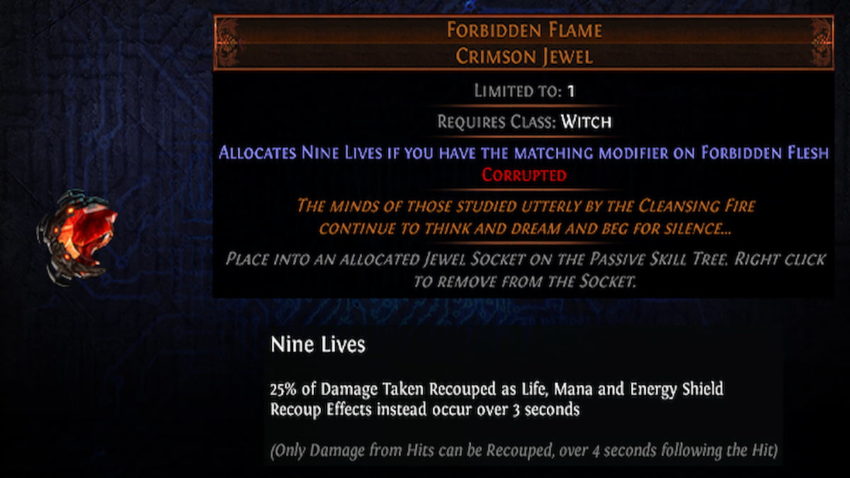 How does Nine Lives work in Path of Exile