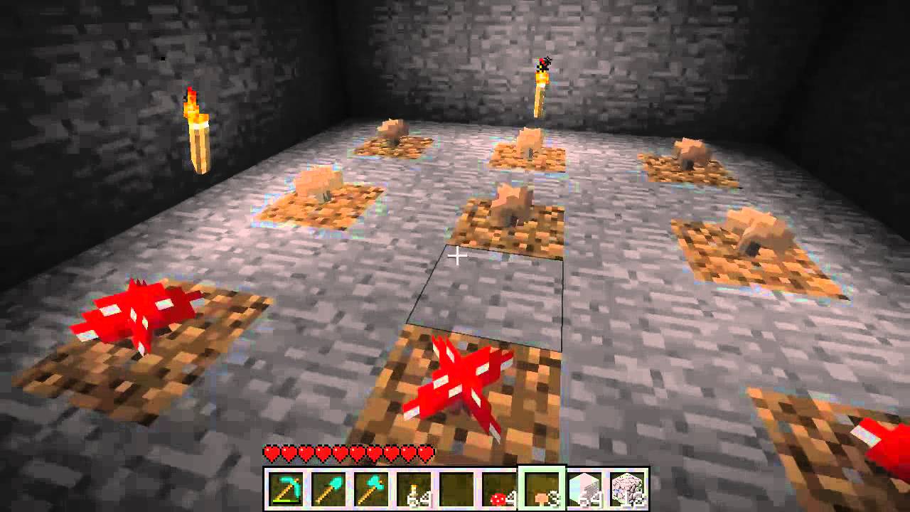 How to make a mushroom farm in Minecraft