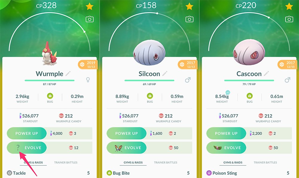 How to get Cascoon and Silcoon in Pokémon Go