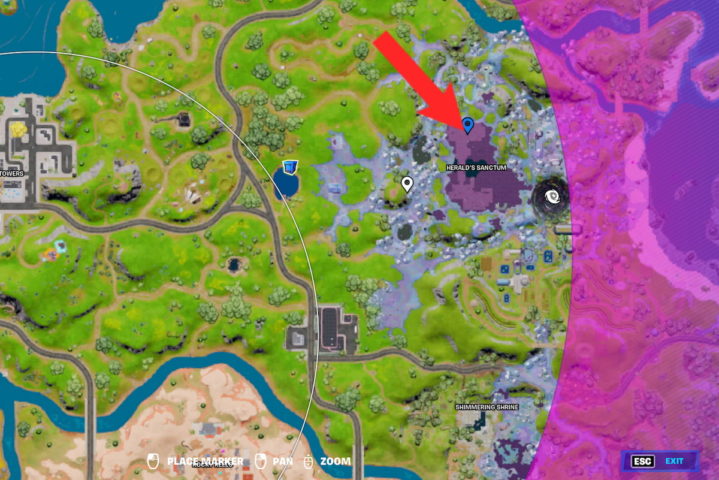 find and defeat the Herald in Fortnite 