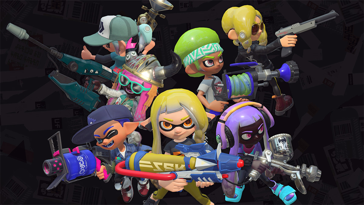 All Roller weapons and variants in Splatoon 3