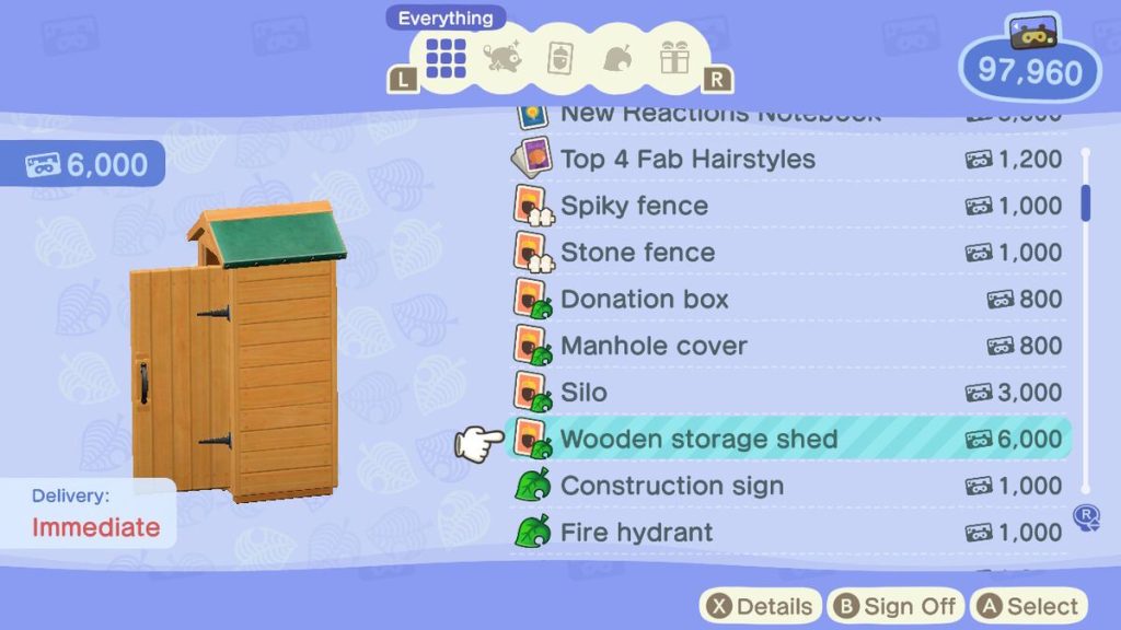 How to Unlock Storage Shed in Animal Crossing: New Horizons