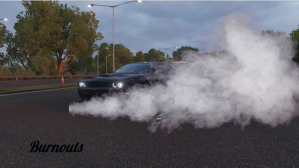 how to do a burnout in forza horizon 5