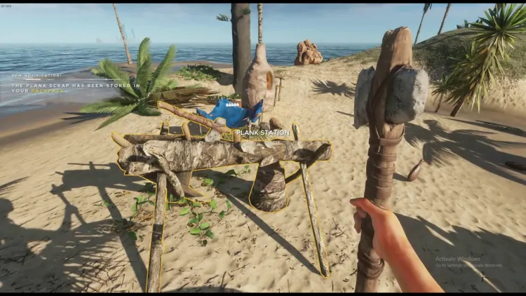 how to use plank station stranded deep