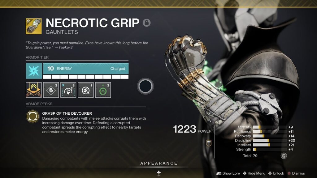 How to get Necrotic Grips Destiny 2