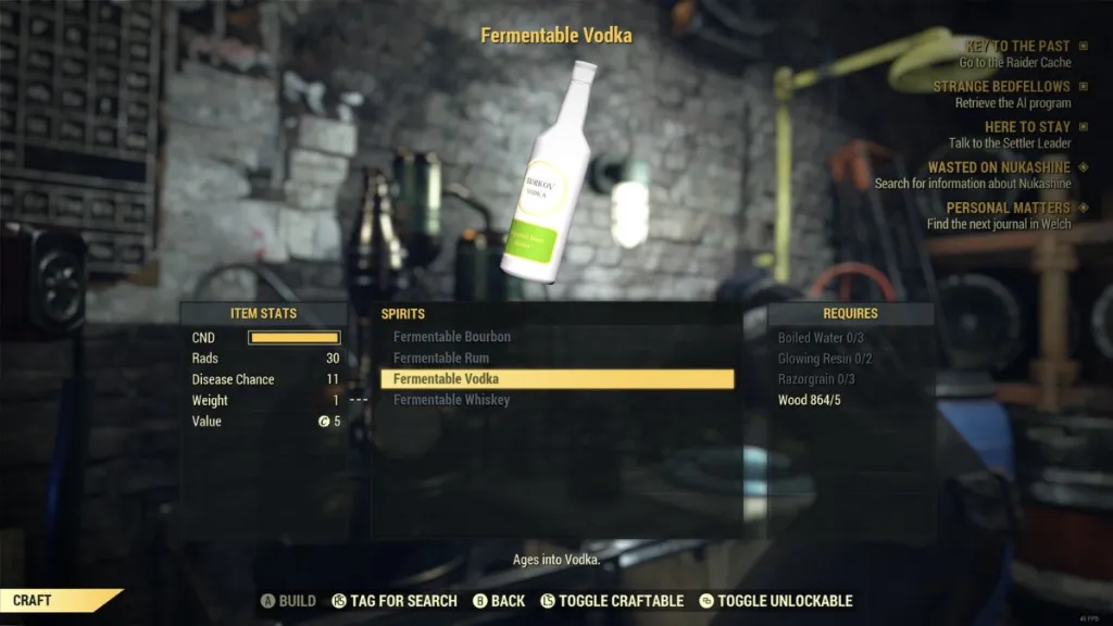 How to Find Vintage Alcohol in Fallout 76